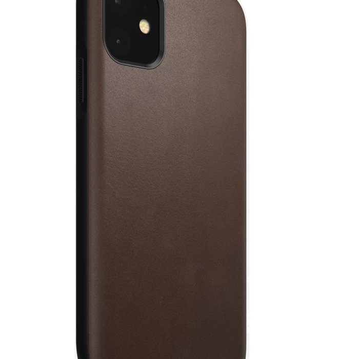 Кожаный чехол накладка Nomad Rugged Case для iPhone 11 Коричневый - Изображение 119739