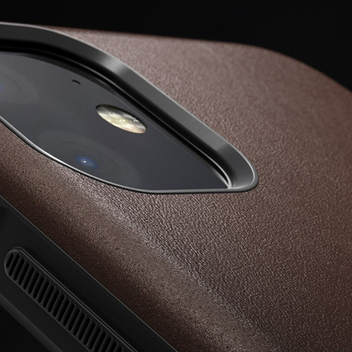 Кожаный чехол накладка Nomad Rugged Case для iPhone 11 Коричневый - Изображение 119633