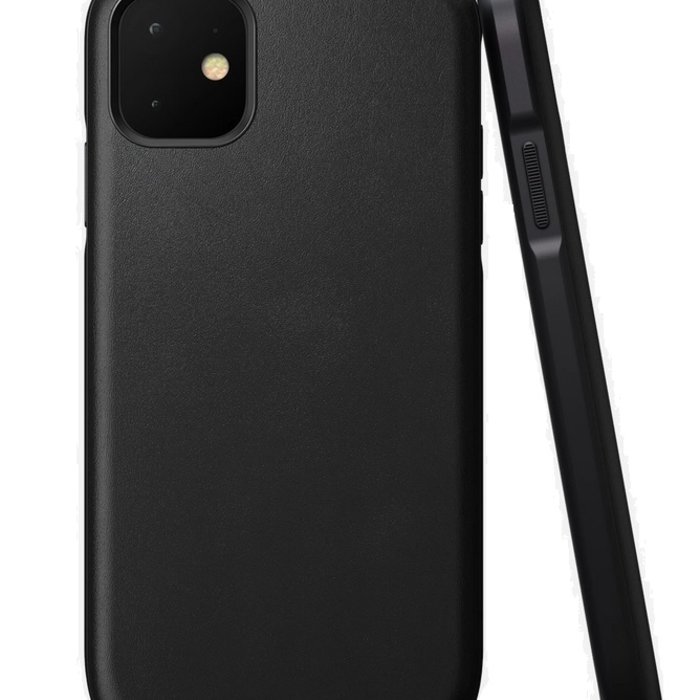Кожаный чехол накладка Nomad Rugged Case для iPhone 11 Черный - Изображение 119750