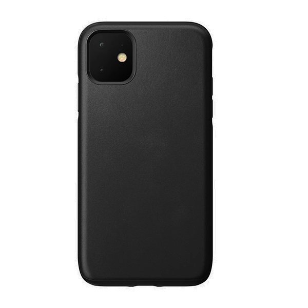 Кожаный чехол накладка Nomad Rugged Case для iPhone 11 Черный - Изображение 119747