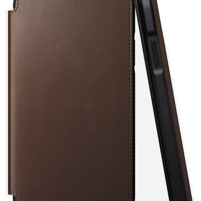 Кожаный чехол книжка Nomad Rugged Folio для iPhone 11 Коричневый - Изображение 119770