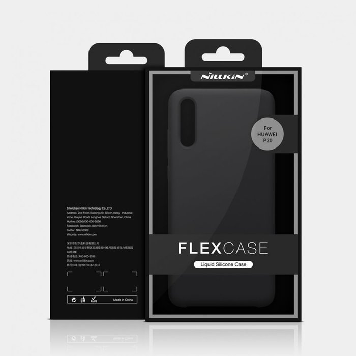 Чехол накладка Nillkin Flex Case для Huawei P20 Черный - Изображение 102260