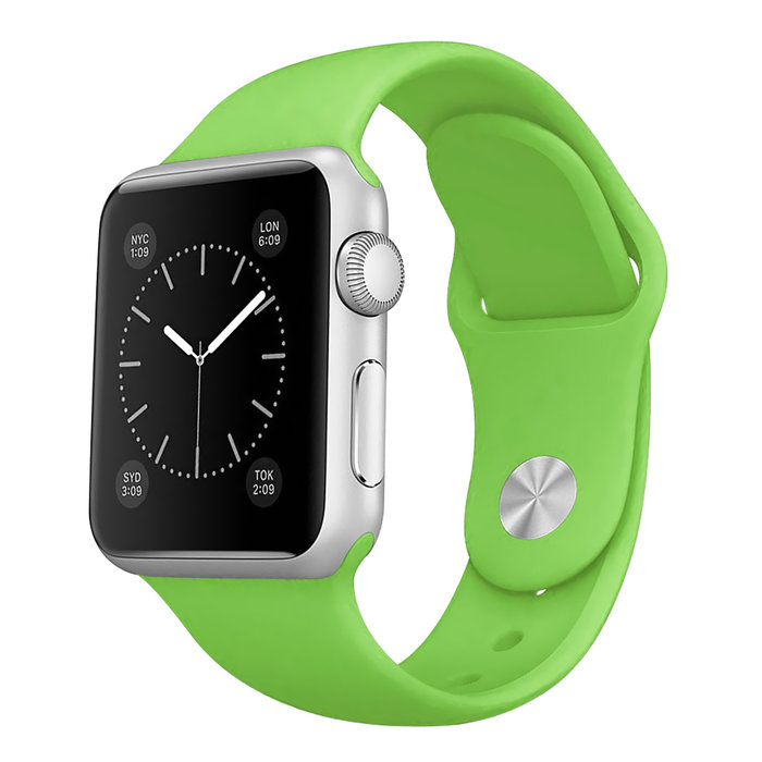 Ремешок силиконовый Special Case для Apple Watch 2 / 1 (38мм) Зеленый S/M/L - Изображение 10555