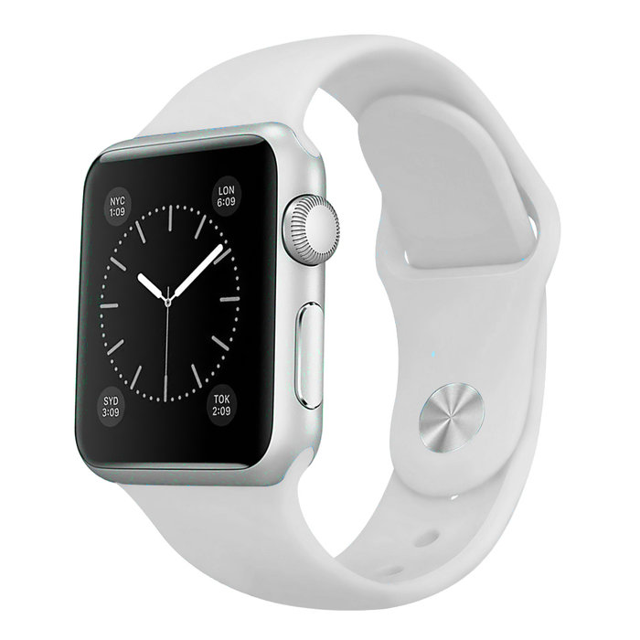 Ремешок силиконовый Special Case для Apple Watch 2 / 1 (38мм) Белый S/M/L 4 - Изображение 10539