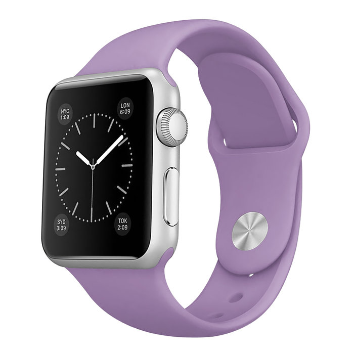 Ремешок силиконовый Special Case для Apple Watch 2 / 1 (38мм) Фиолетовый S/M/L - Изображение 10533