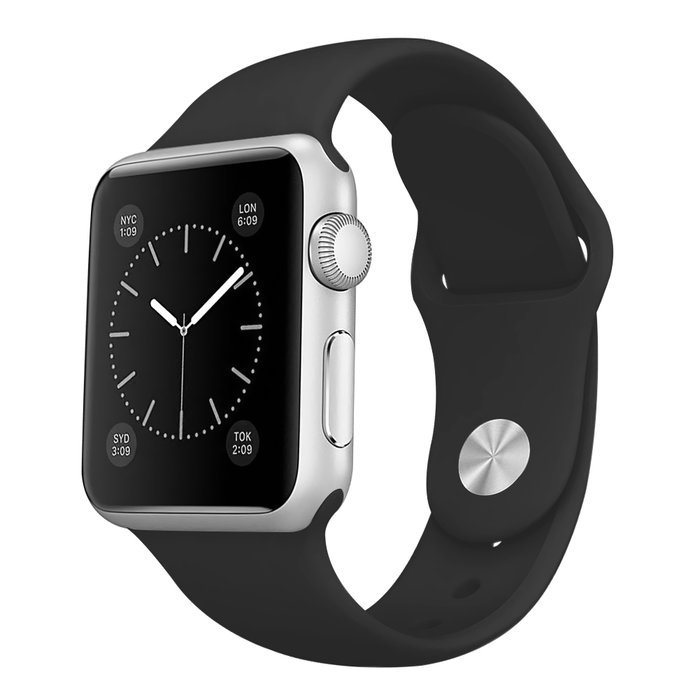 Ремешок силиконовый Special Case для Apple Watch 2 / 1 (38мм) Черный S/M/L 4 - Изображение 10489
