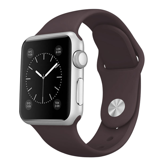 Ремешок силиконовый Special Case для Apple Watch 2 / 1 (38мм) Коричневый S/M/L 4 - Изображение 10545