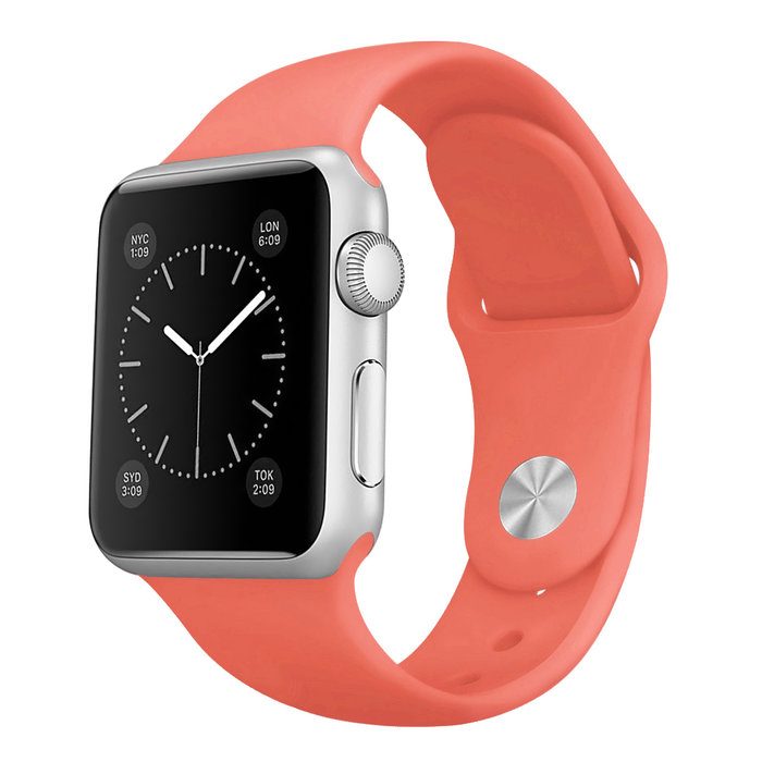 Ремешок силиконовый Special Case для Apple Watch 2 / 1 (38мм) Оранжевый S/M/L - Изображение 10551