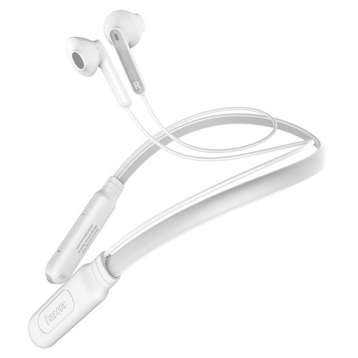 Беспроводные Bluetooth наушники вкладыши c микрофоном Baseus Encok Neck Hung S16 Белые - Изображение 33201