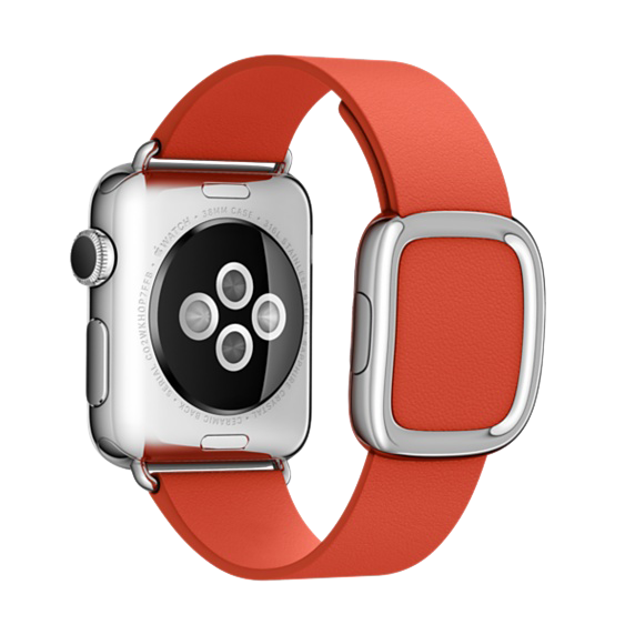Ремешок кожаный Modern Buckle для Apple Watch 2 / 1 (38mm) Красный - Изображение 11695