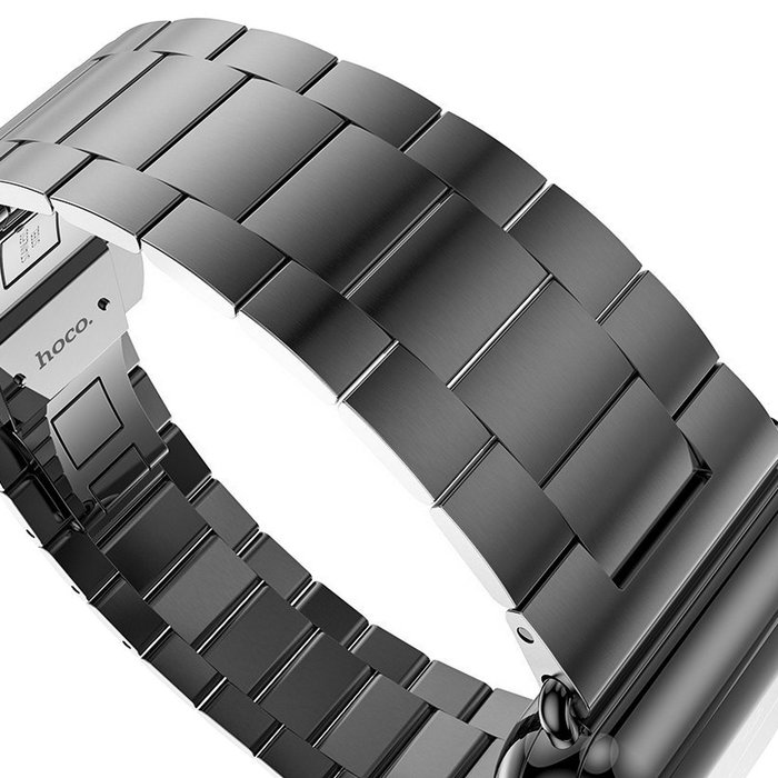 Браслет стальной HOCO Slim-Fit Steel 3 для Apple Watch 2 / 1 (42мм) Графитовый - Изображение 11303