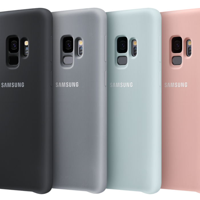 Силиконовый чехол накладка для Samsung Galaxy S9 Silicone Сover Розовый - Изображение 32457