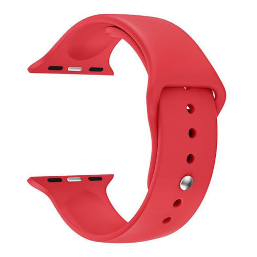 Ремешок силиконовый Special Case для Apple Watch 2 / 1 (38мм) Красный S/M/L - Изображение 10169
