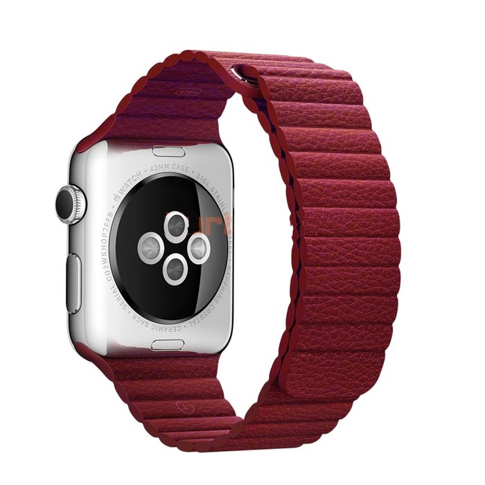 Ремешок кожаный для Apple Watch 2 / 1 (38мм) Красный - Изображение 10027