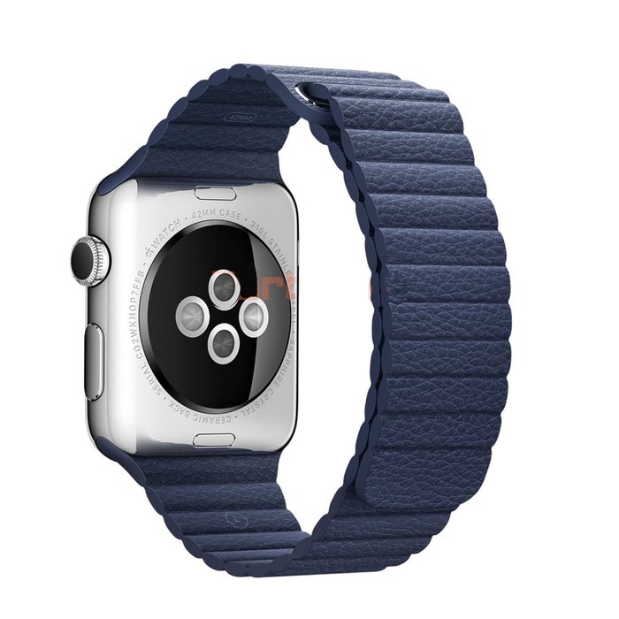 Ремешок кожаный для Apple Watch 2 / 1 (38мм) Синий - Изображение 10029