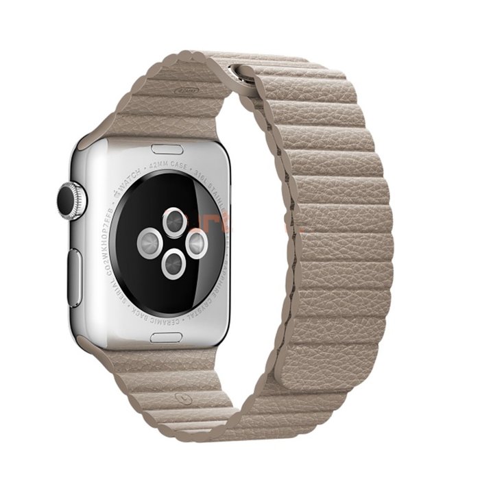 Ремешок кожаный для Apple Watch 2 / 1 (42мм) Молочный - Изображение 10043