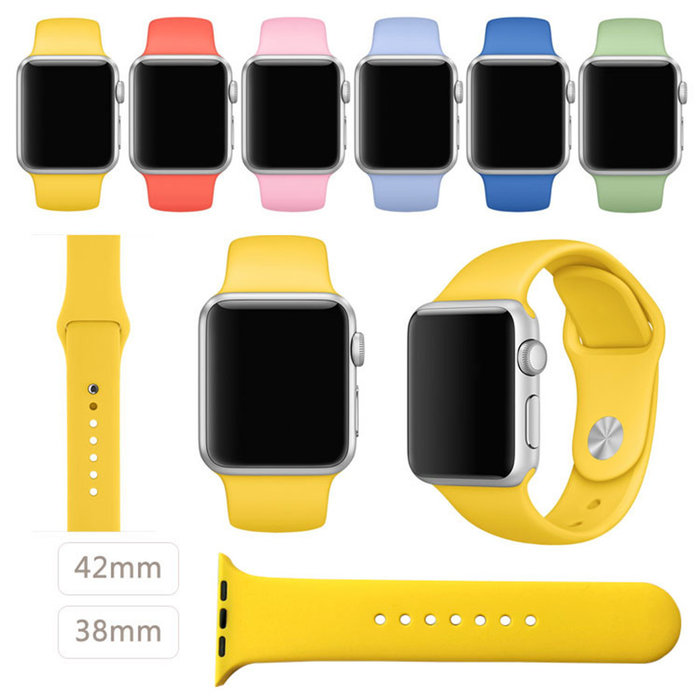 Ремешок силиконовый Special Case для Apple Watch 2 / 1 (38мм) Белый S/M/L 4 - Изображение 10183