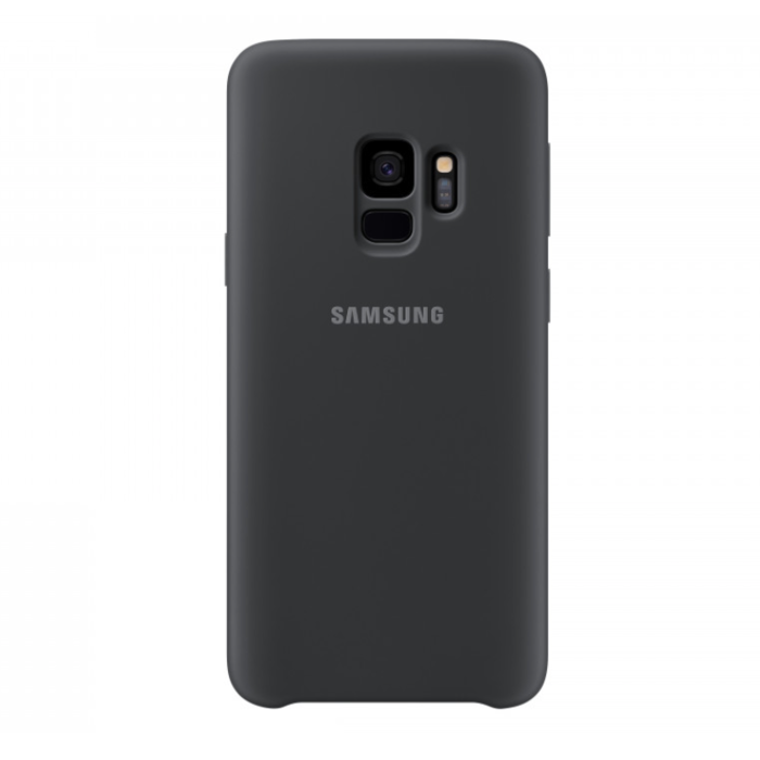Силиконовый чехол накладка для Samsung Galaxy S9 Silicone Сover Черный - Изображение 32427