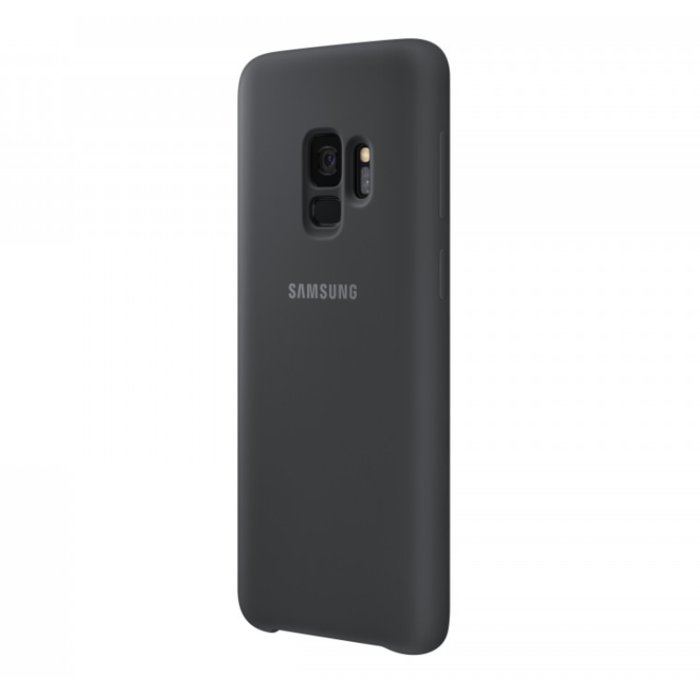 Силиконовый чехол накладка для Samsung Galaxy S9 Silicone Сover Черный - Изображение 32429