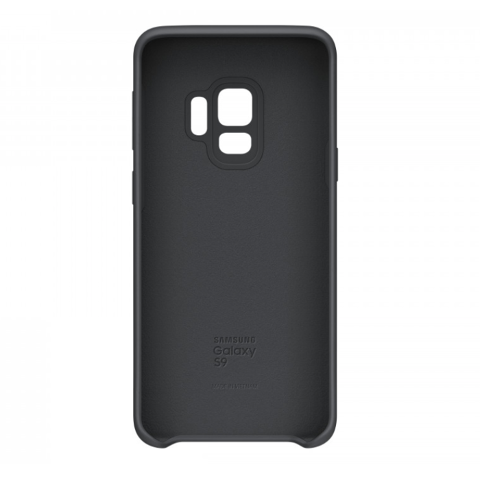 Силиконовый чехол накладка для Samsung Galaxy S9 Silicone Сover Черный - Изображение 32431