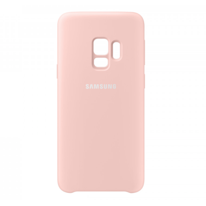Силиконовый чехол накладка для Samsung Galaxy S9 Silicone Сover Розовый - Изображение 32453
