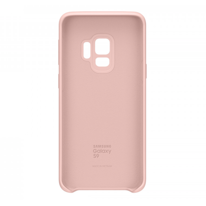 Силиконовый чехол накладка для Samsung Galaxy S9 Silicone Сover Розовый - Изображение 32455