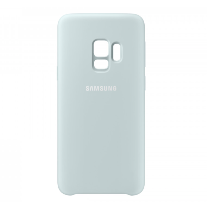Силиконовый чехол накладка для Samsung Galaxy S9 Silicone Сover Голубой - Изображение 32461