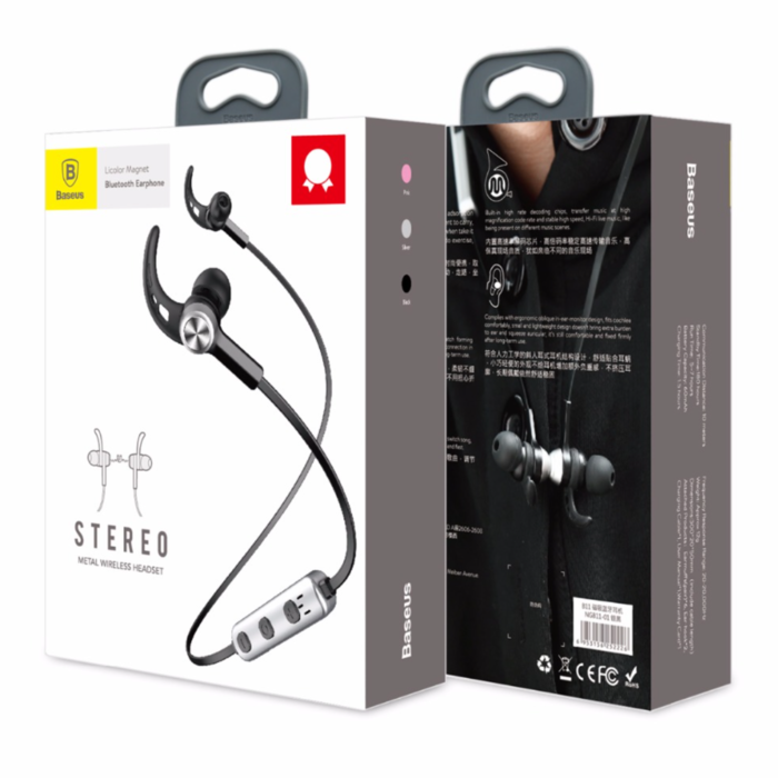 Беспроводные вакуумные Bluetooth наушники для спорта с микрофоном Baseus Encok B11 - Черные - Изображение 33547