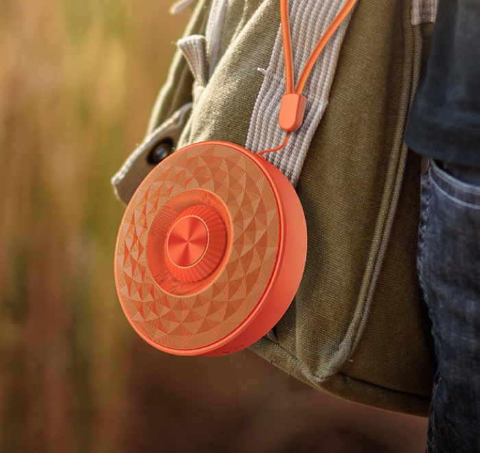 Портативная Bluetooth акустика с флешкой Baseus E03 Waterproof Оранжевая - Изображение 62077