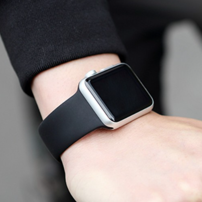Ремешок силиконовый Special Case для Apple Watch 2 / 1 (38мм) Черный S/M/L 4 - Изображение 63957