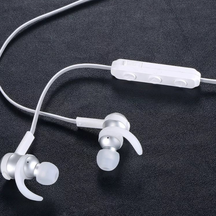 Беспроводные вакуумные Bluetooth наушники для спорта с микрофоном Baseus Encok S01 Белые - Изображение 92815