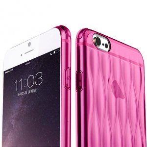 Чехол силиконовый Baseus Airbag для iPhone 6 Plus / 6S Plus Розовый
