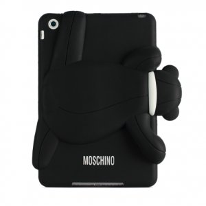 Чехол силиконовый Moschino Bear для iPad mini Черный