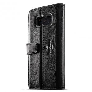 Кожаный чехол книжка Pierre Cardin для Samsung Galaxy S8 Черный
