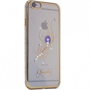 Чехол Swarovski Kingxbar Bloom Golden для iPhone 6S Перо