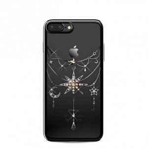 Чехол накладка Swarovski Kingxbar Twinkling Star Black для iPhone 7 Plus Черный