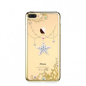 Чехол накладка Swarovski Kingxbar Ocean Star для iPhone 8 Plus Золото