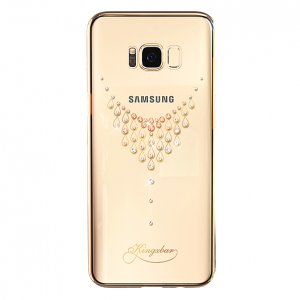 Чехол накладка Swarovski Kingxbar Dew для Samsung Galaxy S8 Plus Золото