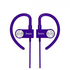 Беспроводные вакуумные Bluetooth наушники для спорта с микрофоном HOCO ES5 Фиолетовые