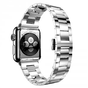 Браслет стальной HOCO Slim-Fit Steel 3 для Apple Watch 2 / 1 (42мм) Серебро