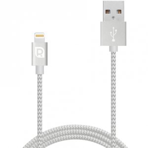 Кабель REQUIRED Braided MFI Lightning to USB для iPhone Серебро
