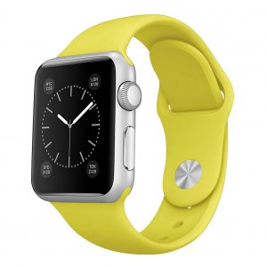Ремешок силиконовый Special Case для Apple Watch 2 / 1 (38мм) Желтый S/M/L 4