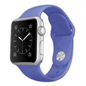 Ремешок силиконовый Special Case для Apple Watch 2 / 1 (38мм) Фиалковый S/M/L