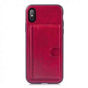 Чехол накладка Rock Cane для iPhone X Красный