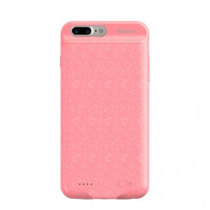 Чехол-аккумулятор Baseus Power Bank Case для iPhone 8 Plus Розовый
