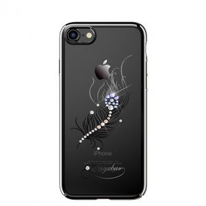 Чехол накладка Swarovski Kingxbar Plumage Classic Black для iPhone 8 Черный