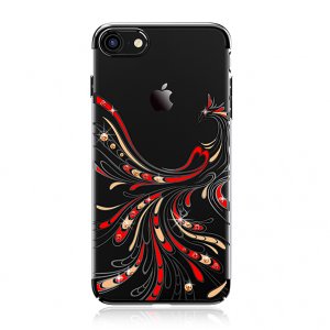 Чехол накладка Swarovski Kingxbar Phoenix для iPhone 8 Черный