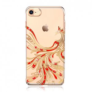 Чехол накладка Swarovski Kingxbar Phoenix для iPhone 7 Золото