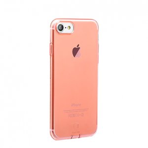 Силиконовый чехол накладка Baseus Simple для iPhone 8 Розовый