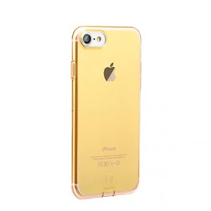 Силиконовый чехол накладка Baseus Simple для iPhone 8 Золотой